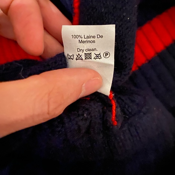 Madewell | Navy and Red Striped Sweater. Size Medium. - Picture 8 of 9